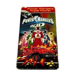 Power Rangers In 3D Triple Force (VHS 2000) Saban Super Sentai Y2K Vintage Gift